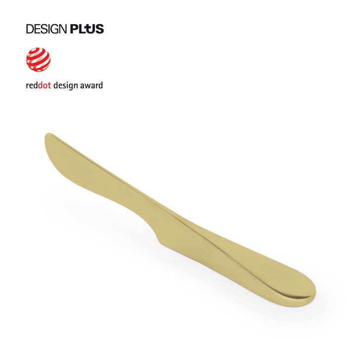 Bosign - Wholesale Cheese Spreader - AirSpreader™ Self- Standing Spreader Knife Large, Brass