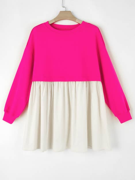 Lovesoft - Wholesale Dress - Women's - Pale Khaki Sweatshirt Poplin Mini Dress8