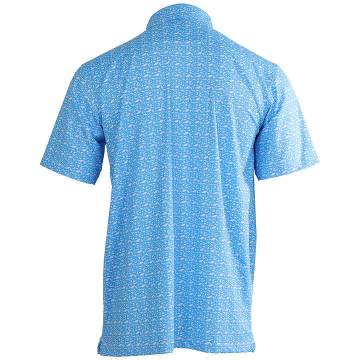 Albatross Polo - Sharks All-Over Print - White / Regatta for wholesale on Faire1