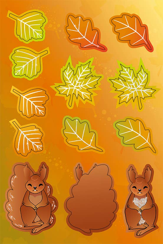 URSUS® / Buntpapierfabrik Ludwig Bähr GmbH & Co. KG – Engroshandel DIY-hobbysæt – Mobile 'Efterårsmagi' – komplet sæt til ophæng på ca. 52 cm6