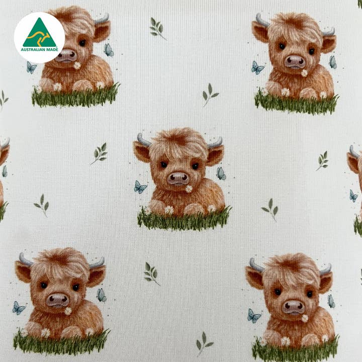 Smitten Bub Co. - Wholesale Security/cuddle blanket – Baby - Highland Cow Comforter