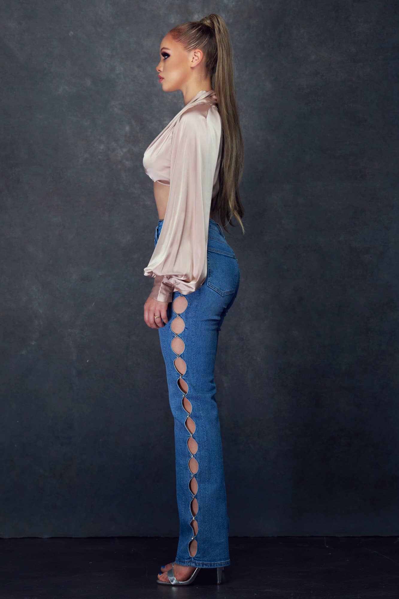 WFFS - Wholesale Blouse - Women's - Satin Crop Top15