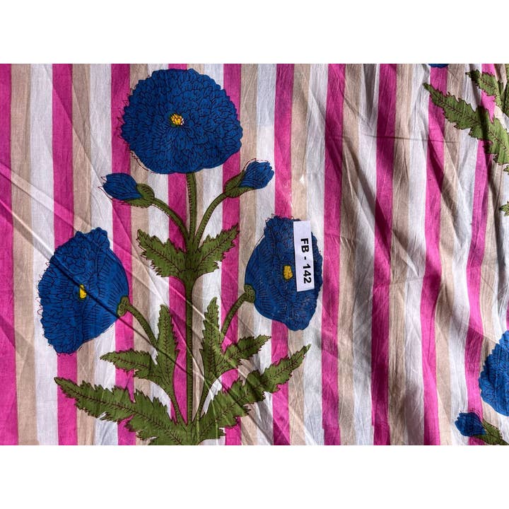 Bhawana Handicrafts – wholesale Fabric paint – New Design Indian Block Print Fabric Floral Printed Fabrics1