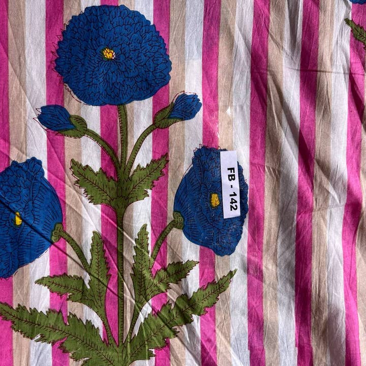 GYPSY STUDIO - Wholesale Fabric Paint - Jaipur Floral Print Dressmaking Cotton Fabric Women Clothing2