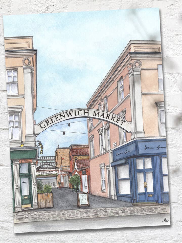 Greenwich Market A3 för wholesale av Heather Victoria Design