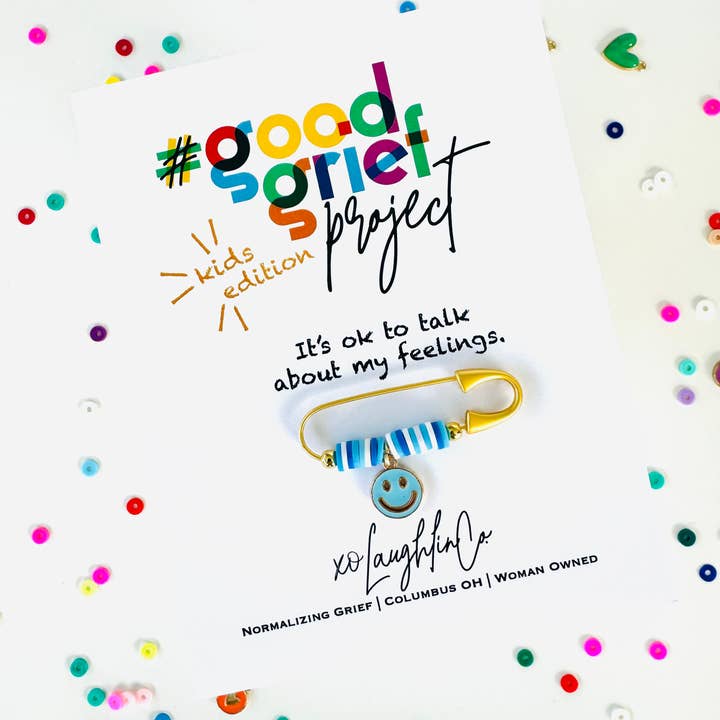 xoLaughlinCo. - Wholesale Lapel Pin/Button - PIN - It's Ok To Talk About My Feelings | Kids Edition