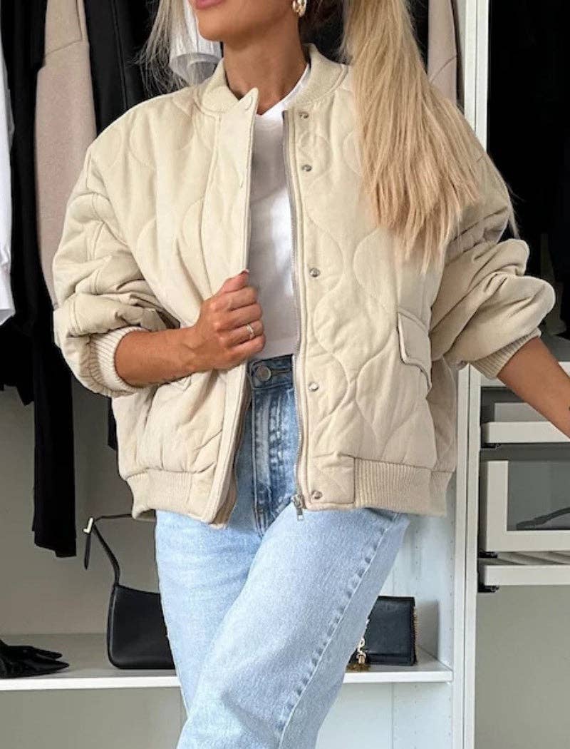 safistyle - Wholesale Bomber Jacket - Women's - Quilted Bomber Jacket0