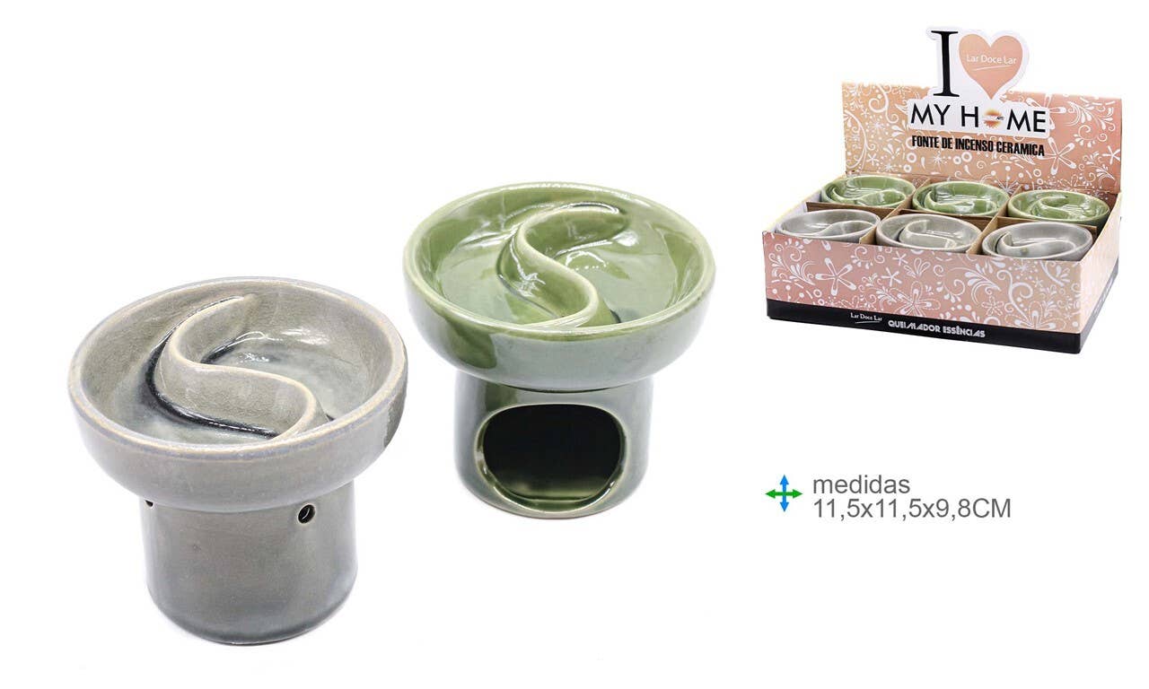 Esoterica Arte - Wholesale Incense Holder - Ceramic Burner 11.5x11.5x9.8cm (6 pcs)0