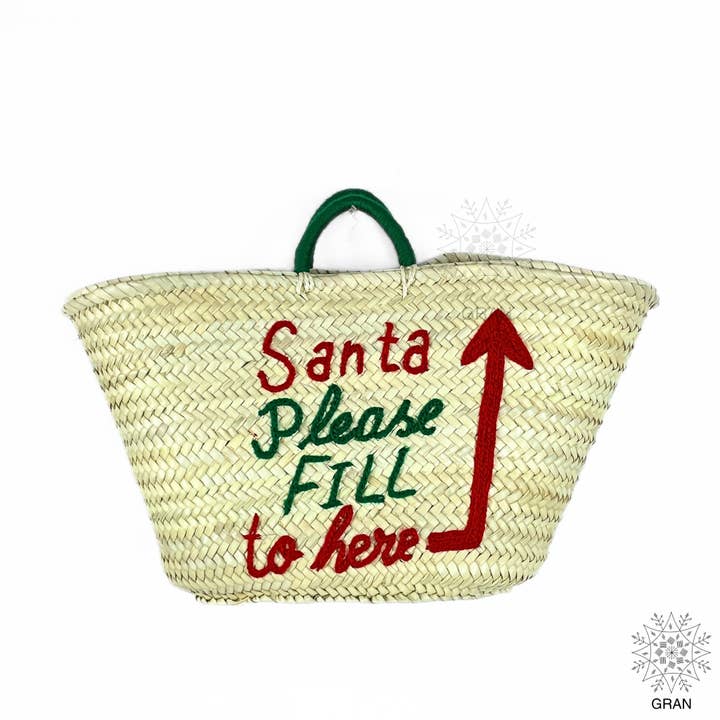 Borsa di Babbo Natale personalizzata, regalo di Natale, borsa estiva per la vendita all'ingrosso da parte di Gran Wholesale