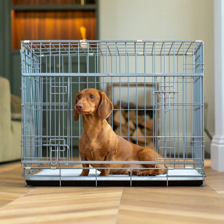 Skydedør Hundekasse i Grå for engroshandel hos Lords and Labradors