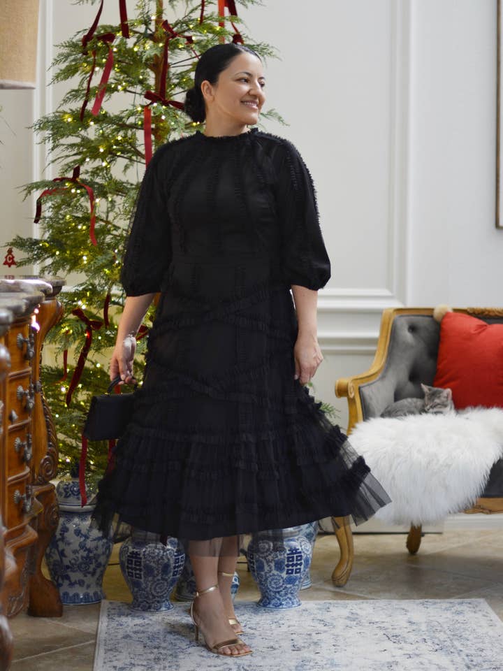 Skirt Society – wholesale Klänning - Dam – Wien svart tyllklänning