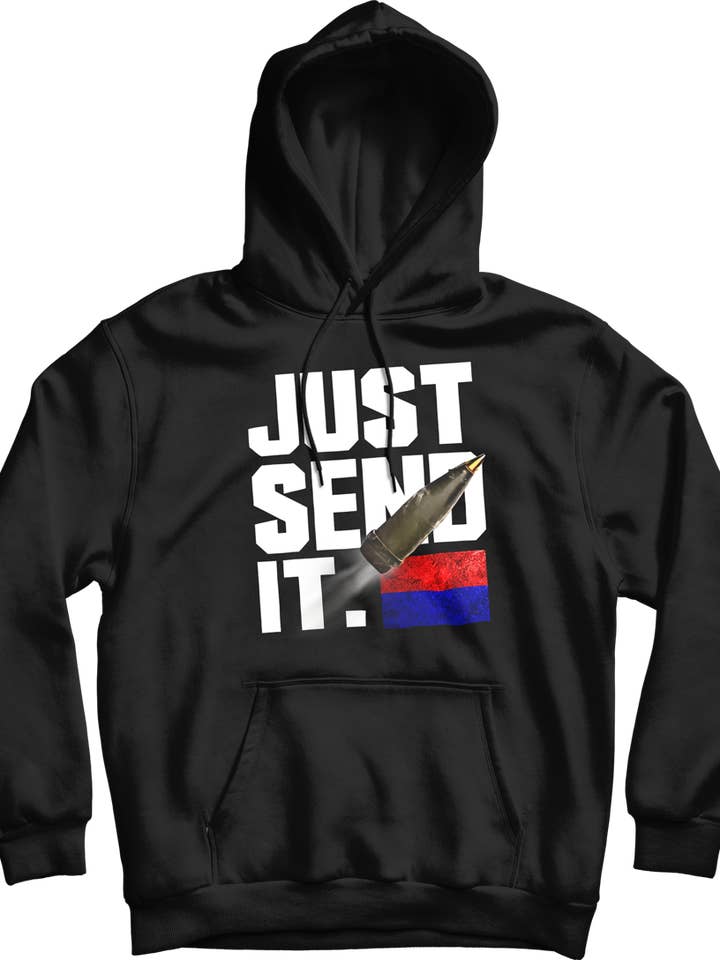 Veste à capuche Just Send it Artillery pour la vente par Canada for Victory