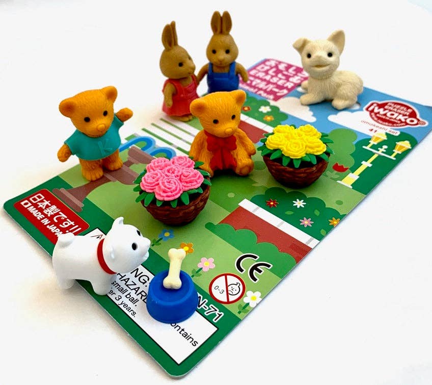 BCmini - Wholesale Eraser - 382911 Iwako Animal Park Eraser Card