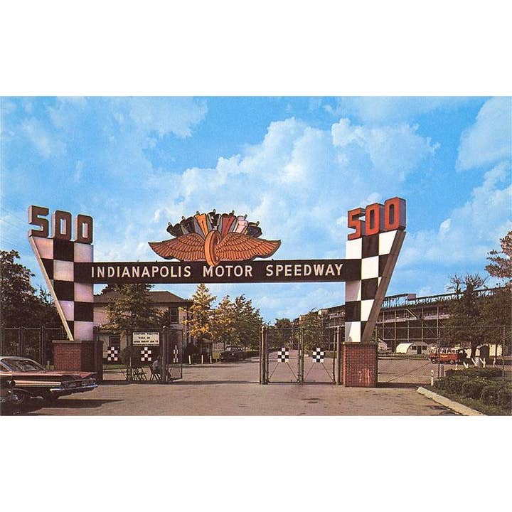 Sticker IN-159 Speedway, Indianapolis for wholesale by Found Image Press