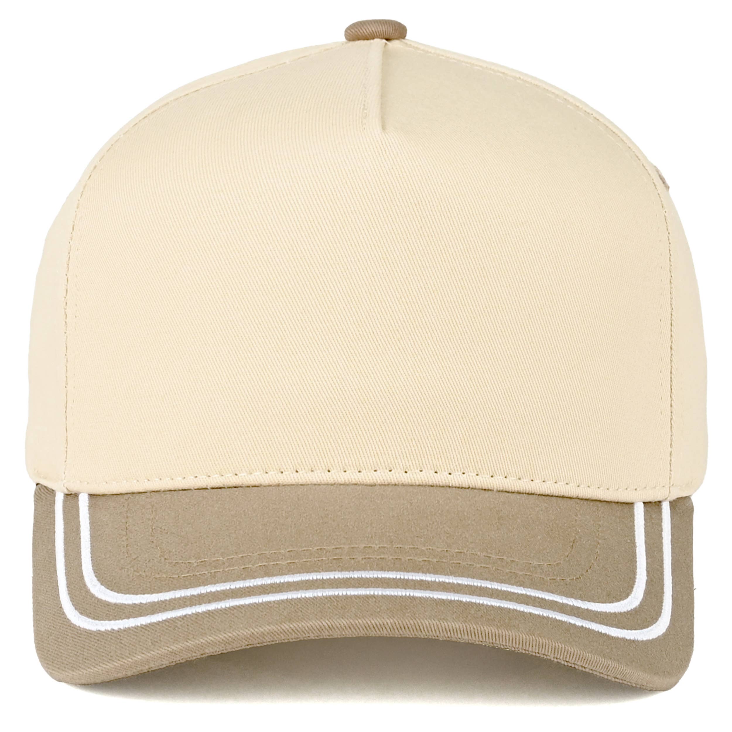 Hana – Engroshandel Trucker hat - Dame – C.C Two Tone med Retro Stribe Bomuld Trucker Kasket0