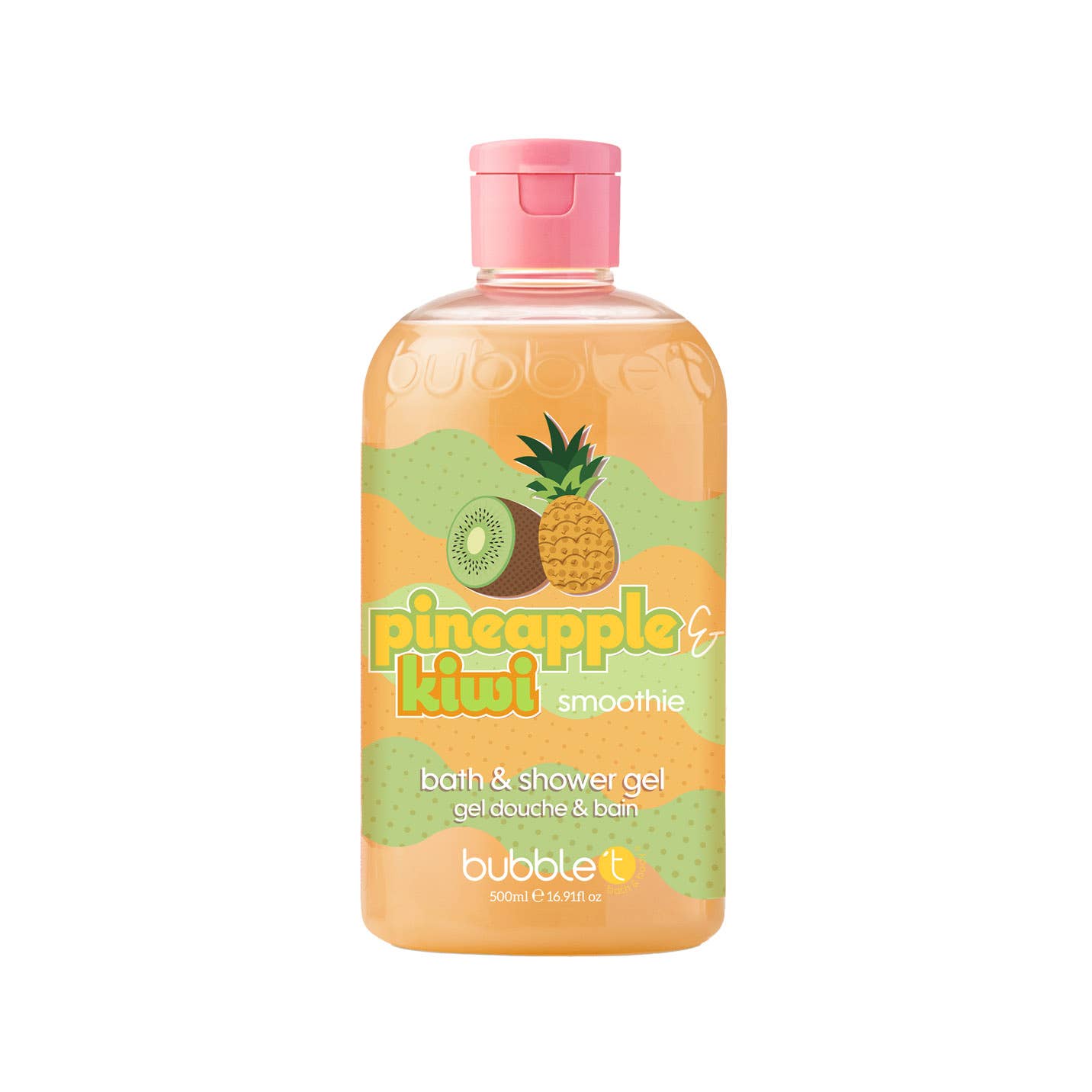 Bubble T Cosmetics – wholesale Body wash/shower gel – Pineapple & Kiwi Smoothie Body Wash (500ml)1