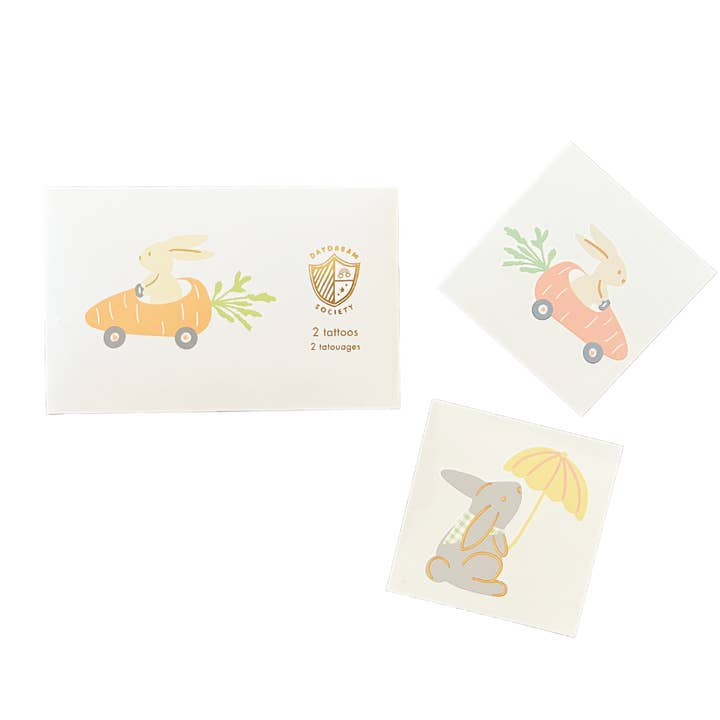 Bunnies In The Garden Temporary Tattoos for wholesale by Jollity & Co. + Daydream Society