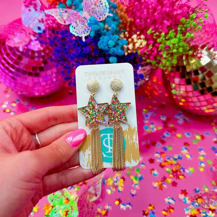 Taylor Shaye Designs - Wholesale Tassel Earrings - Star Sally Tassels4