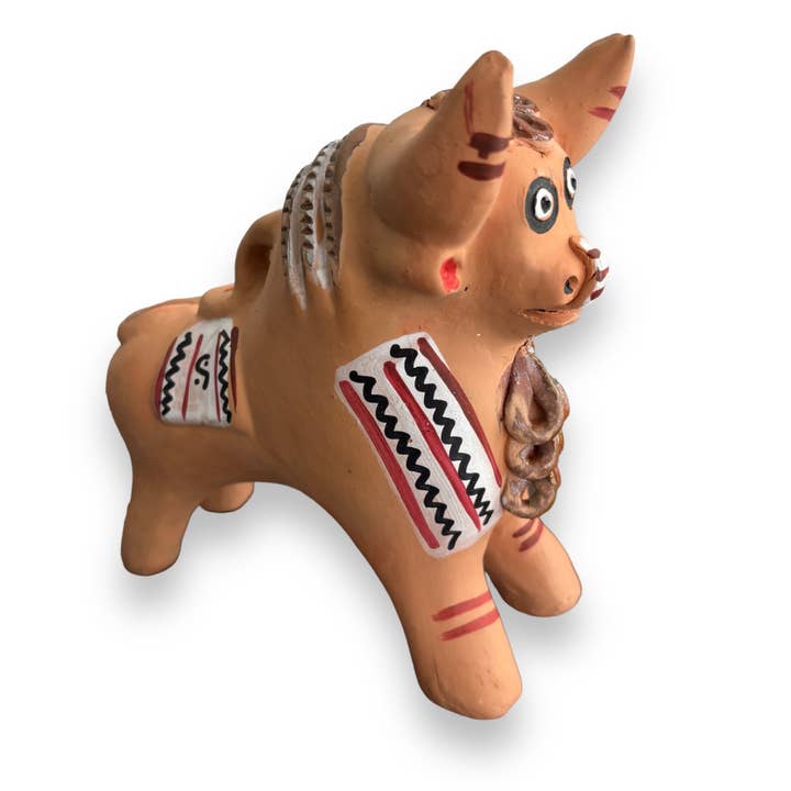 Zoe Artcrafts - Venta al por mayor Figura decorativa - Figuras de Perú con detalles de cerámica Toritos de Pucara para decoración del hogar