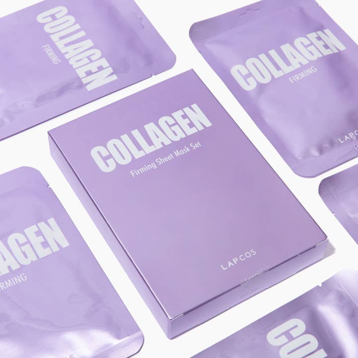 LAPCOS - Wholesale Skincare Face Mask - Collagen Daily Sheet Mask 5-pack