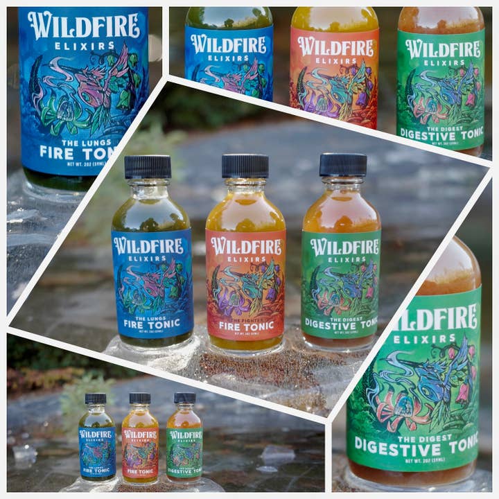 Wildfire Elixirs - Wholesale Tincture - Fire Tonic- The Lungs 2oz (with chlorophyll)