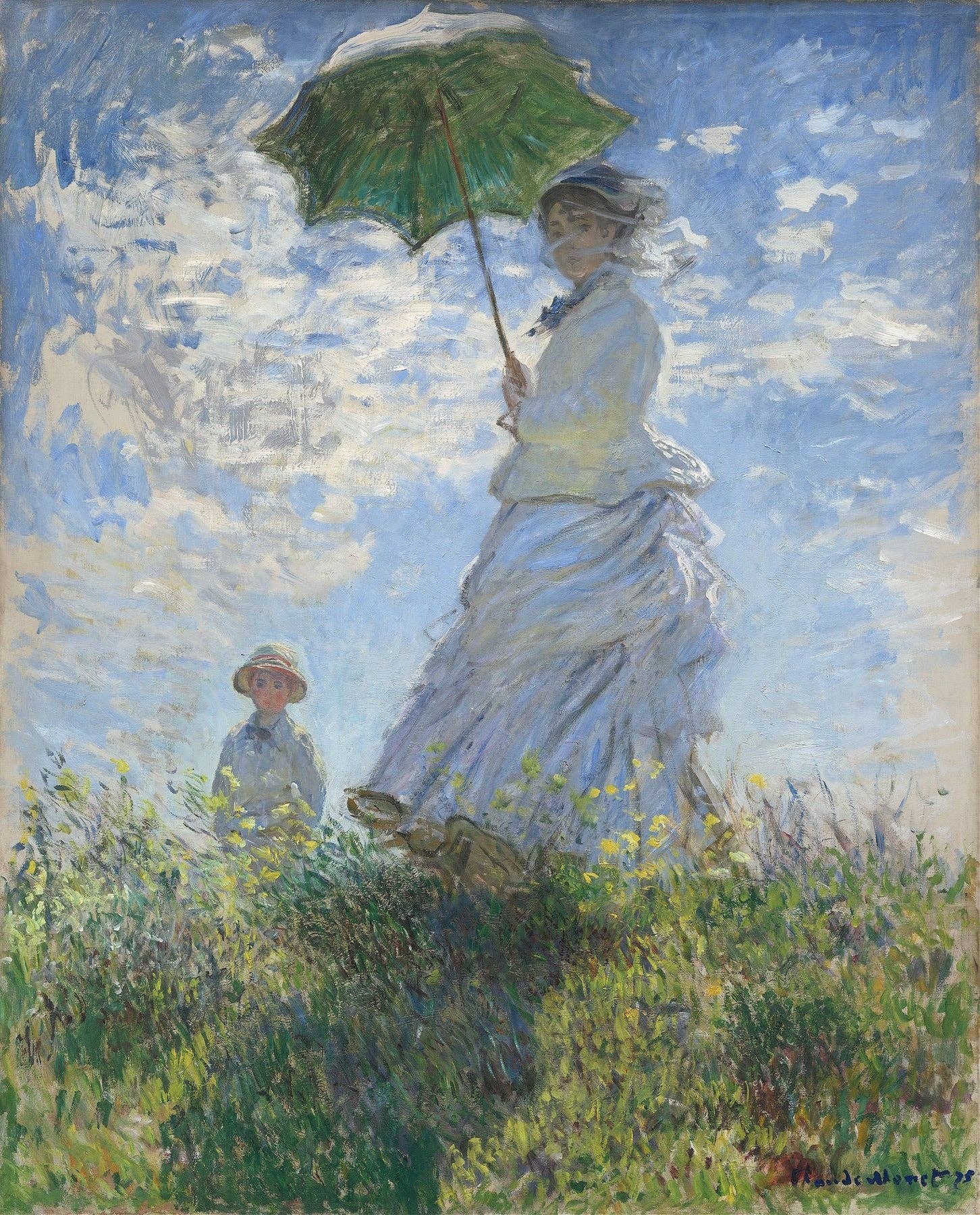Milisima Studio - Wholesale Art Print - Woman with a Parasol - Madame Monet and Her Son (1875)2