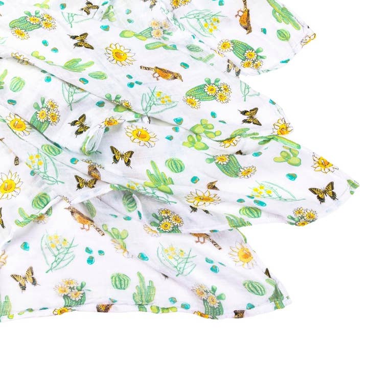 Little Hometown - Wholesale Swaddle - Baby - Cactus Blossom Baby Swaddle Blanket (Unisex)