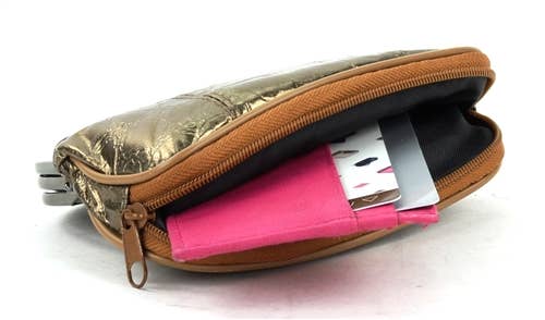 Leather Impressions Inc - Vendita all'ingrosso Portamonete - Donna - Portamonete con cornice in pelle di agnello stile vintage2