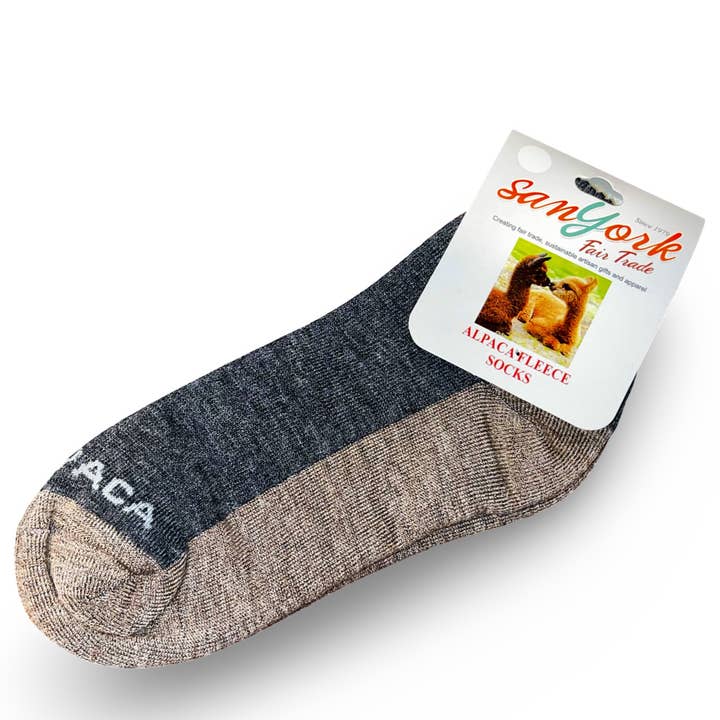 Sanyork Fair Trade - Wholesale Socks - Unisex - High-Performance Short Athletic Alpaca Socks Natural Comfort1
