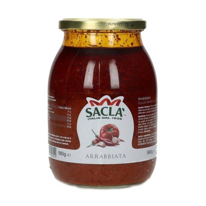 Sacla - Vente Sauces pour pâtes - SACLA sauce Arrabbiata 980gr0