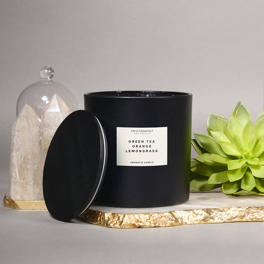ENVIRONMENT - Wholesale Jar/Filled Candle - 55oz Inspired by Delano Beach Club Hotel® Candle Green Tea6
