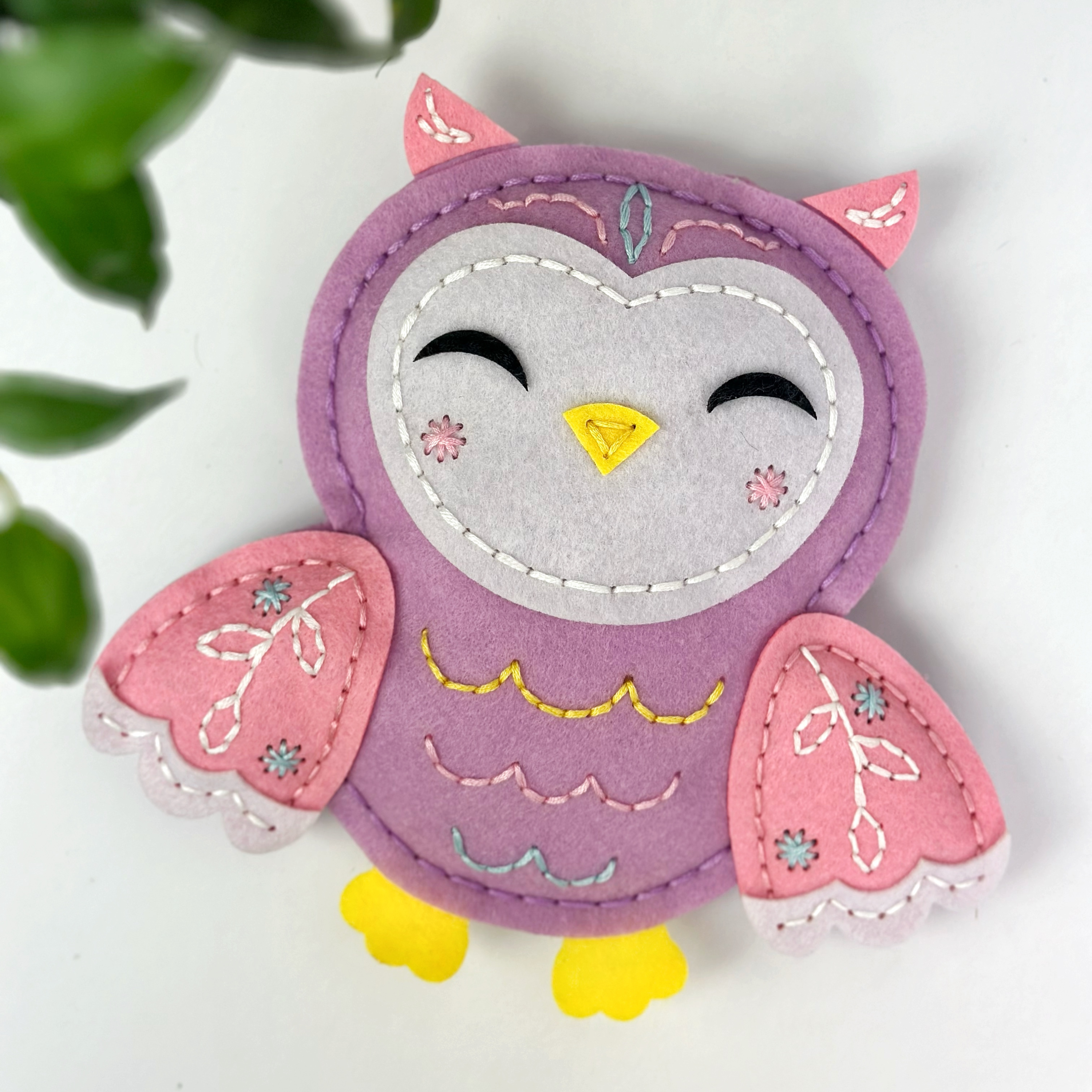 Fainotoys - Wholesale DIY Craft Kit - Kids - APLI Krapli - APLI Krapli Sewyourself Felt Toy Kit Owl Precut Felt Stuffing Thread & Safe Needle Ages 6+3