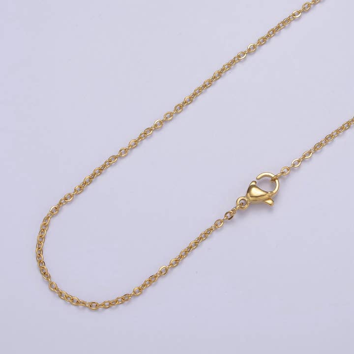 24k Gold Filled Cable Chain Dainty Chain Simple Everyday Layering Necklace WA-732 for wholesale by Aim Eternal