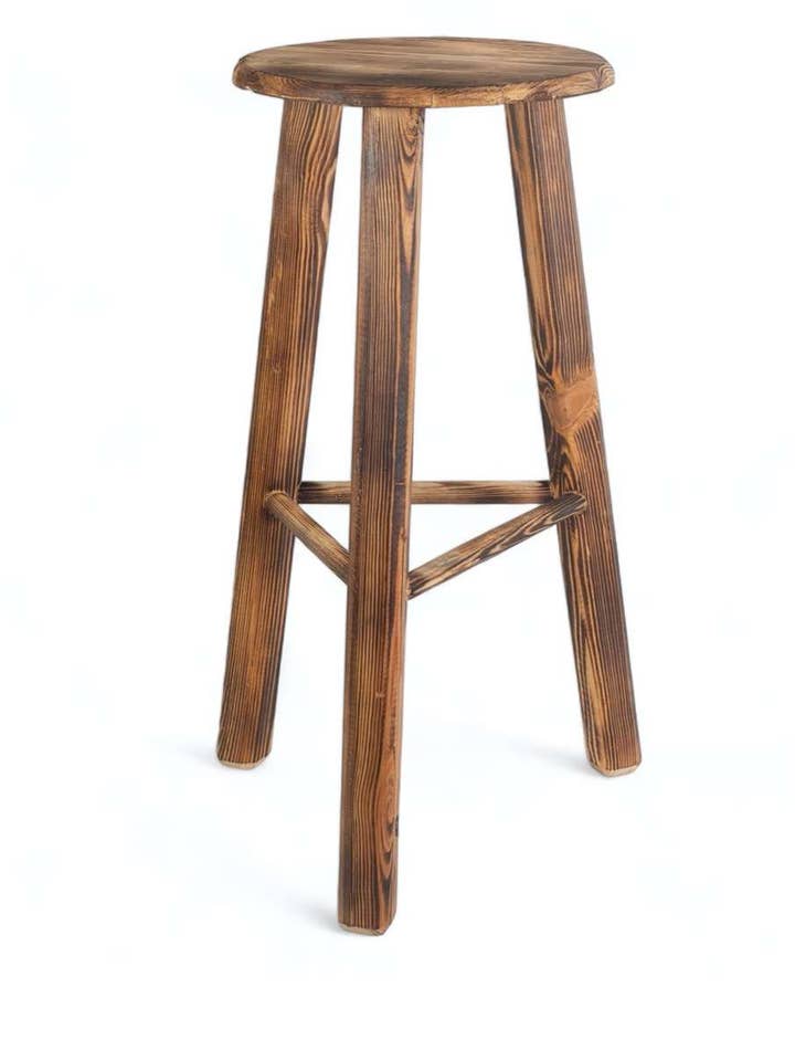 KD3582448_00 - VARNISHED WOODEN ROUND STOOL, SIZE for wholesale by Kbas