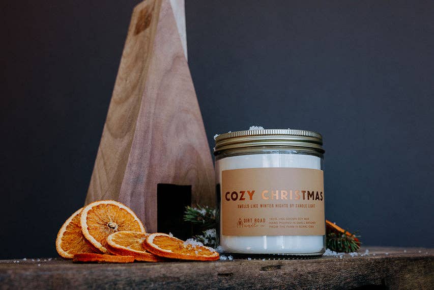 Dirt Road Candle Co - Vente Bougie en bocal - Bougie de Noël confortable2
