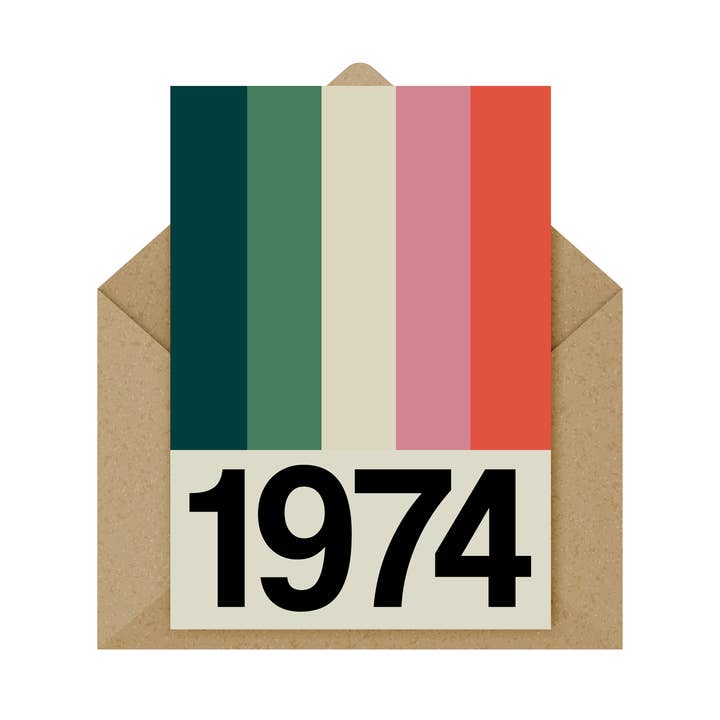 Retro Preppy Card & Print in Years 1960-2024 for wholesale by Frances Collett