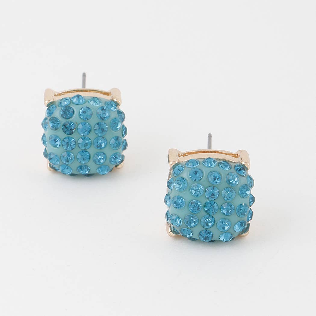 3AM BY H&D ACCESSORIES - Wholesale Stud/Post Earrings - Glitter Studded Cubic Earrings1