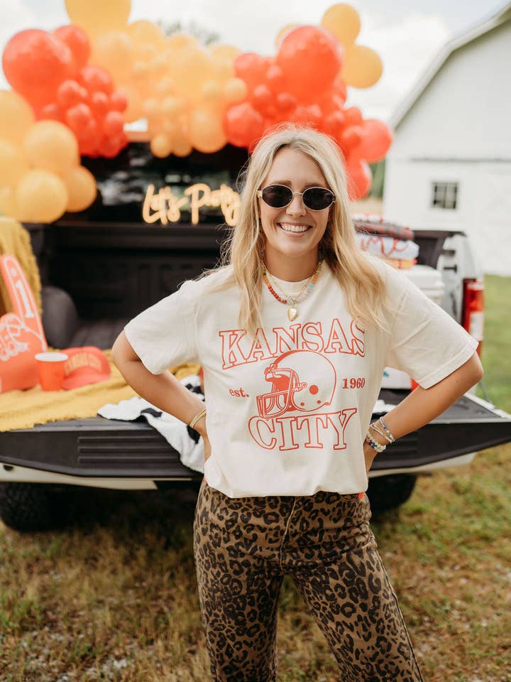 Jules Co – wholesale T-shirts med screentryck – Dam – Kansas City x 1960 Fotbollströja5