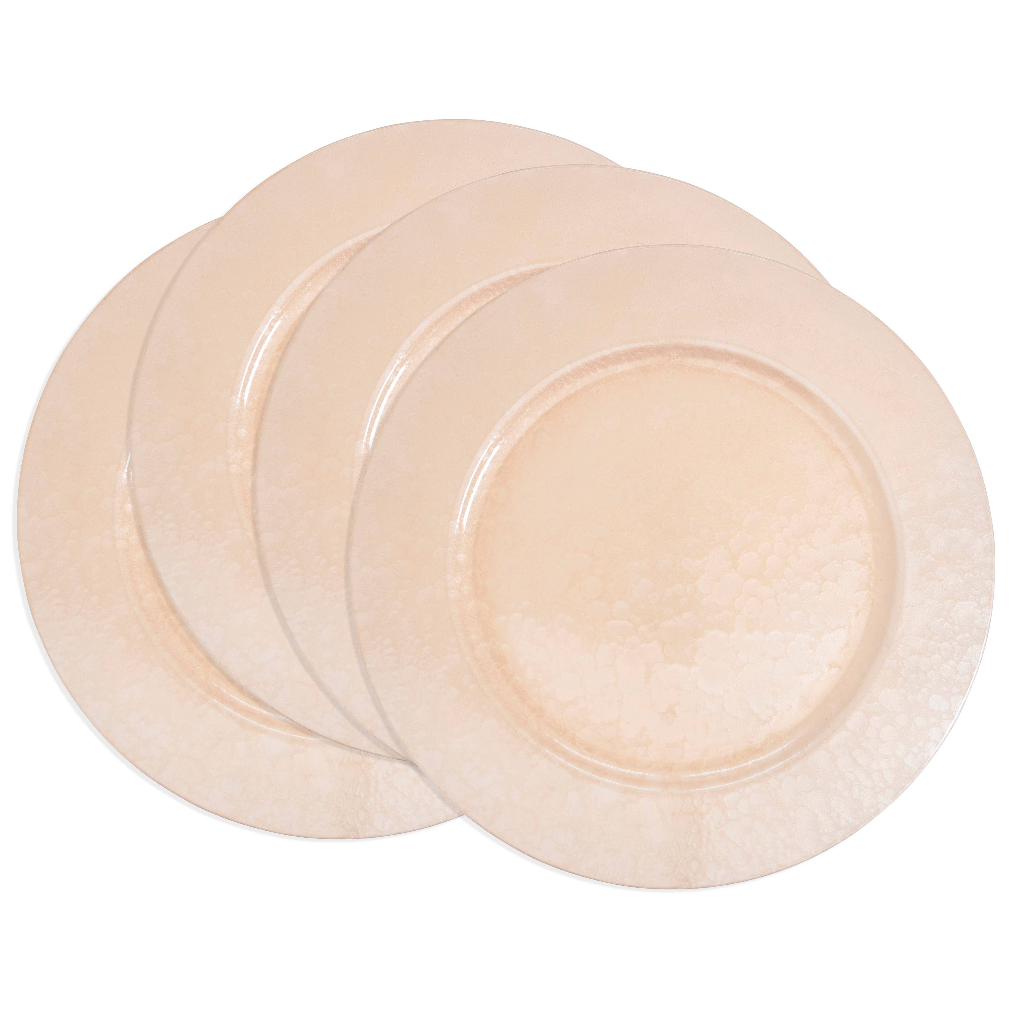 Saro Lifestyle - Wholesale Charger Plate - Soft Glow Faux Mother of Pearl Charger Plate2