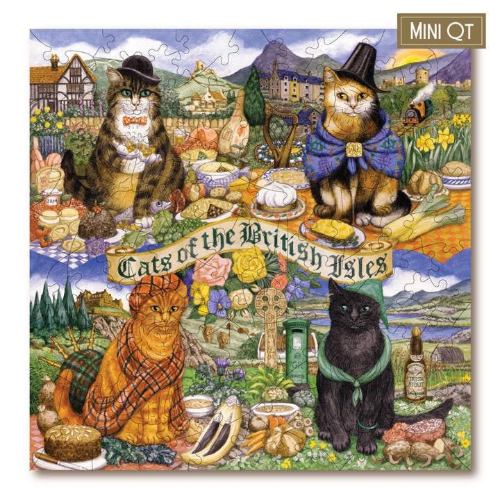 Cats of the British Isles MINI QT for wholesale by Victory Wooden Puzzles