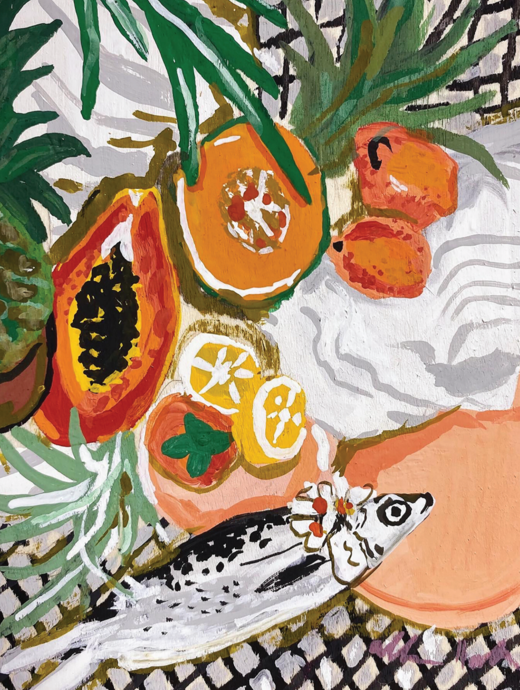 JIGGY Puzzles - Vente Puzzle – adulte - Kit casse-tête et colle 800 pièces : Miss Daisy Fish, Allison Hall1