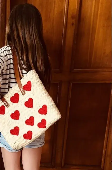 DarKech – Saco de praia por atacado – Sacola de palha artesanal francesa com alças de couro2