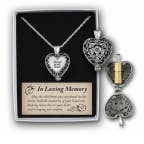 Abbey + CA Gift - Wholesale Locket Necklace - Always In My Heart Memorial Locket2