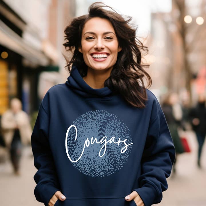 Personalized Faded Softball Hoodie - Custom Softball Sweater for wholesale by La Bella Rose Boutique