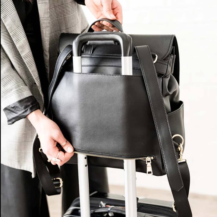 Elkie & Co. - Wholesale Diaper Bag - Baby - Washable Vegan Leather Diaper Bag Backpack Elkie Co