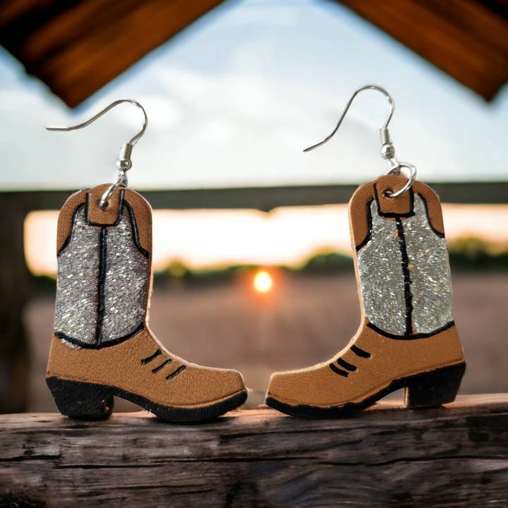 Silver and Black Boots for wholesale by Bushleys Beauties, LLC