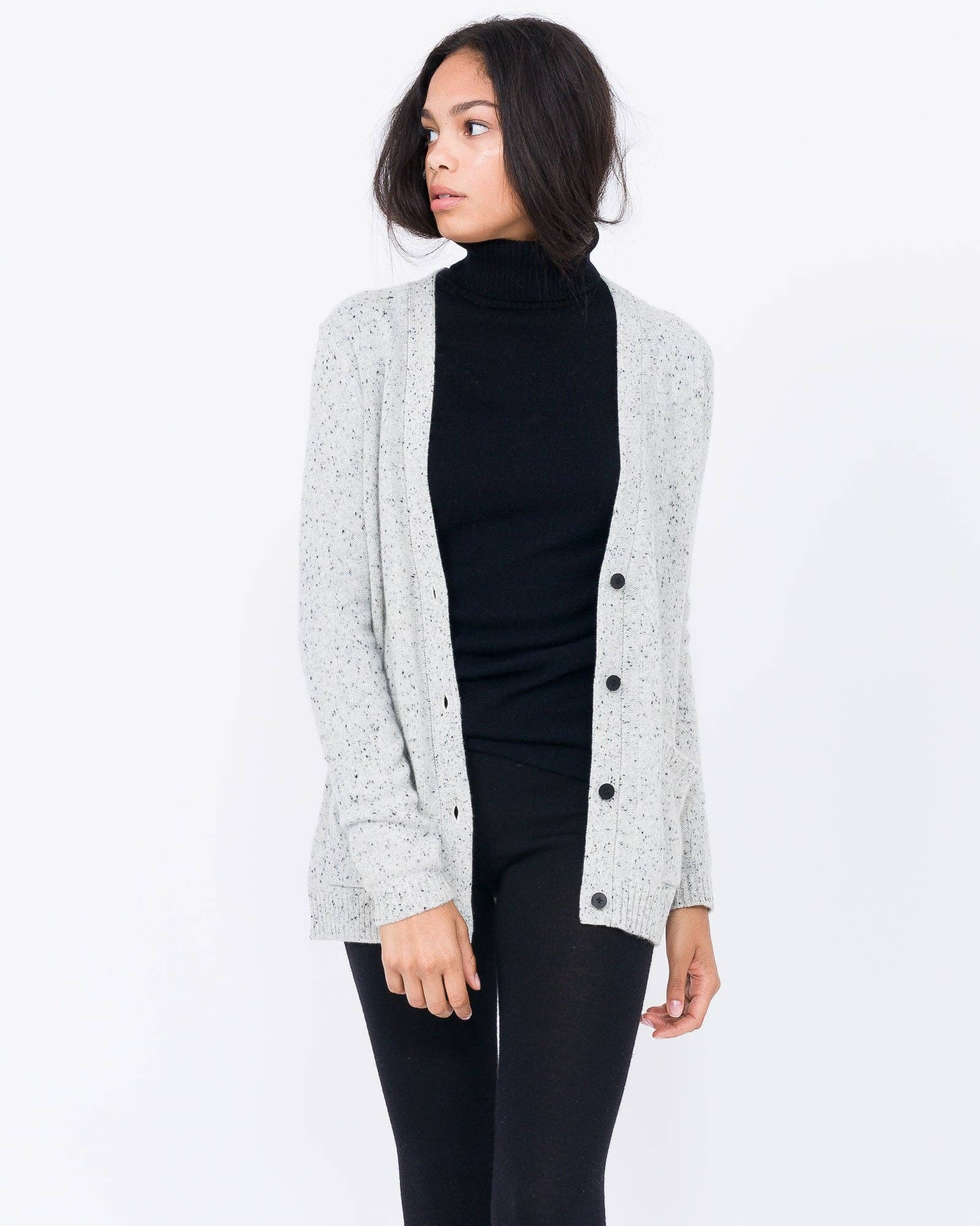 QUINN - Vente Cardigan – femme - Cardigan boyfriend en cachemire Yuna2