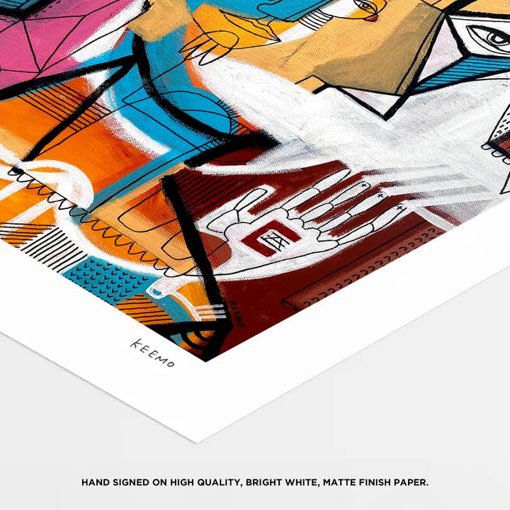 Keemo Gallery - Wholesale Art Print - Abstract Art Print Unique Wall Decor Signed Colorful Keemo 3