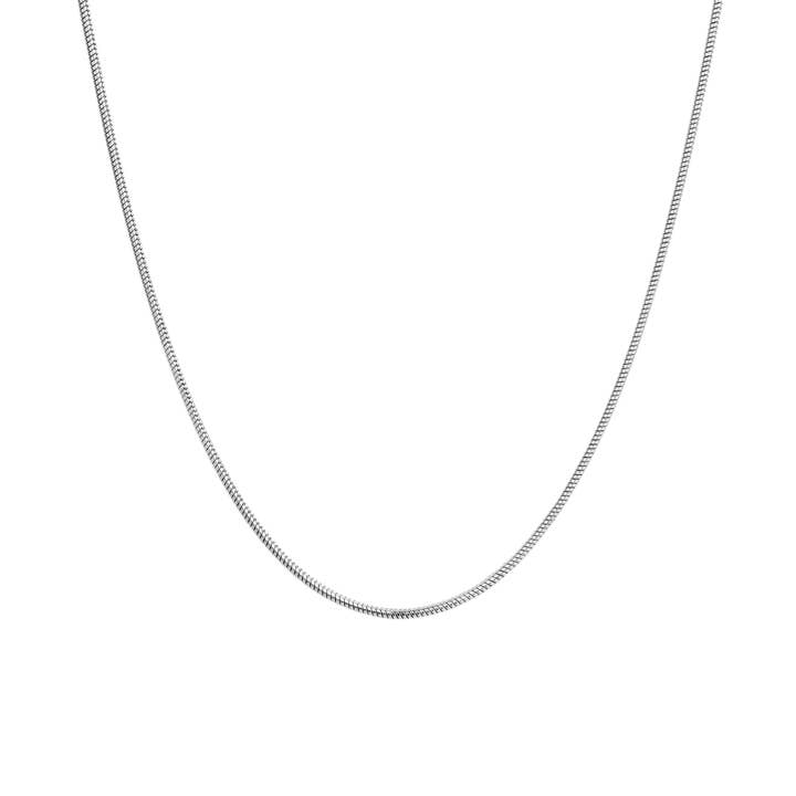 Cadena de serpiente redonda plateada (2 mm) para venta al por mayor de Twistedpendant