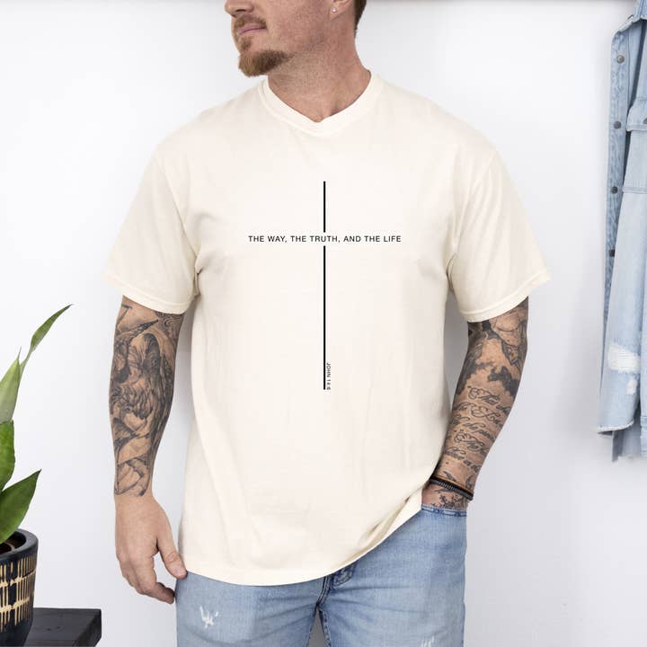 Refinery Number One LLC - Wholesale T-Shirt (Graphic) - Unisex - The Way The Truth The Life, Christian Jesus Religious Tshirt